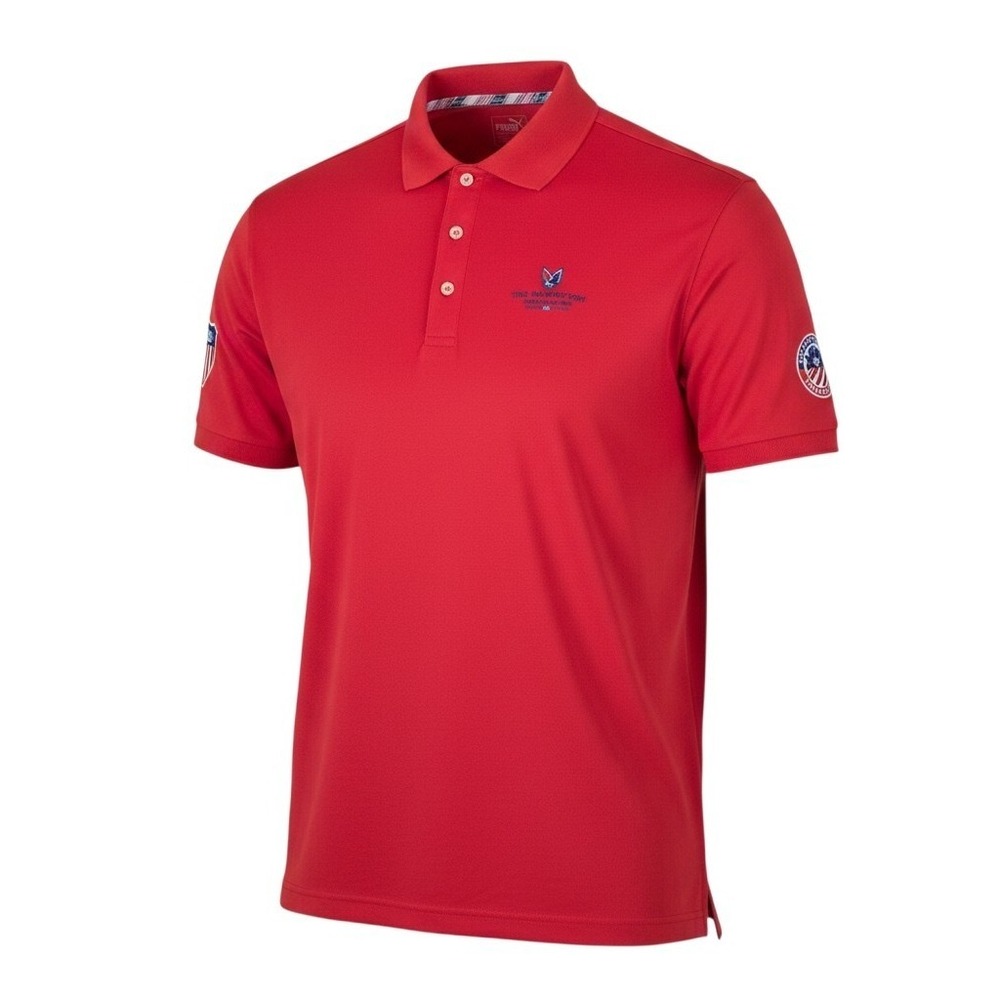 Puma Red Patriot Cup Volition America Folds of Honor Polo Shirt XL